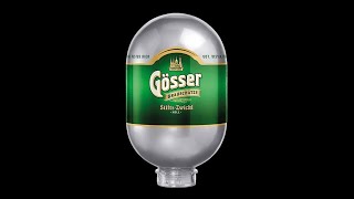 Gösser Zwickl Hell Heineken BLADE Keg Lager 52 8 Litres full beer review [upl. by Cirala]