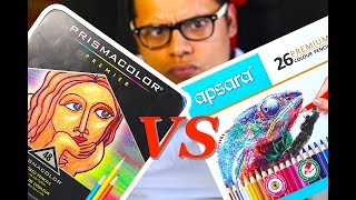 Prisma premier VS Apsara premium Colour pencil Review best colour pencil [upl. by Bartosch]