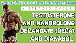 Testa E Deca amp DIANABOL steroid cycle  3 MONTHS steroid diet and TRAINING PROGRAM PART8 [upl. by Zenger889]