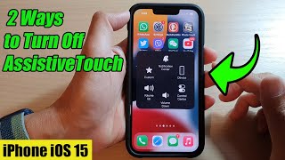 iPhone 1313 Pro 2 Ways to Turn Off AssistiveTouch on iPhone iOS 15 [upl. by Britni173]