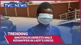 SEE VIDEO Amotekun Arrests Male Kidnapper In Ladys Dress [upl. by Nwahsat]