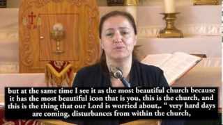 Myrna Soufanieh delivers Jesus amp St Mary messages  اختبار الاخت ميرنا الاخرس مترجم للانكليزية [upl. by Uriah]