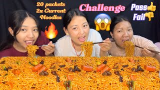 20 PACKETS 2xCURRENT NOODLES EATING CHALLENGESPICY FIRE NOODLESNEPALI MUKBANGsubscribemychannel [upl. by Mona]