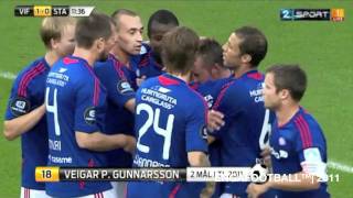 Goal Veigar Pall Gunnarsson vs IK Start [upl. by Enylhsa]