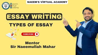 Essay writingTypes of essay naeemullahmahar essaywriting [upl. by Atteuqram752]