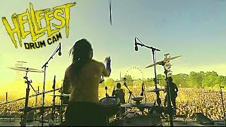 FRANKY COSTANZA DAGOBA HELLFEST DRUMCAM Nightfall [upl. by Evyn]