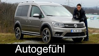 VW Volkswagen Caddy Alltrack FULL REVIEW Offroad test driven 4MOTION new crossover look neu [upl. by Atnamas]