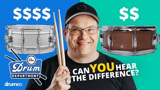 Cheap vs Expensive Snare Drums  The Drum Department 🥁 Ep41 [upl. by Noillimaxam]