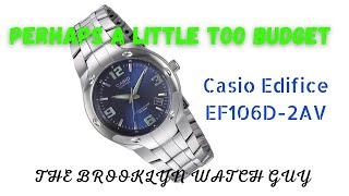 Casio Edifice EF106D Watch Review [upl. by Ydnamron867]