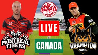 55th Session Brampton vs Montreal Live Match  Qualifier 1  Canada T20 [upl. by Delora]