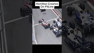 Hamilton Caused A Massive Crash In The PitLane f1 pitstop formula1 [upl. by Enelrac609]