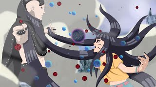 HIMAWARI with KURAMAs power vs JURA  Boruto saves Sarada [upl. by Alyk]