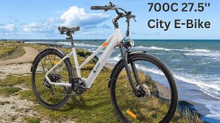 700C 275 City EBike  Range 3590km  double disc brakes Reviews  MUST SEE ebike mtb [upl. by Ennael]