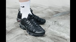 NIKE AIR MAX TN ULTRA TRIPLE BLACK  AVAILABLE NOW [upl. by Neeluqcaj845]