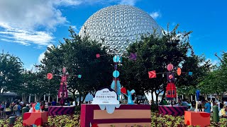 Disney Epcot FoodampWine Festival 2024 opening day with all menus 30andNerdy Magical Motivations [upl. by Acimak]