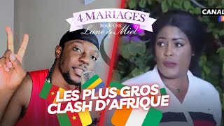 LES PLUS GROS CLASH DAFRIQUE  4 Mariages Pour Une Lune De Miel  REACTION [upl. by Oicnedif]