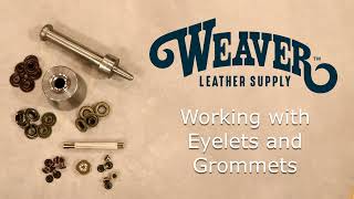 Working with Eyelets and Grommets [upl. by Ardith]