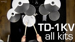 drumtec presents Playing all kits of the Roland TD1KV electronic drum sound module [upl. by Larissa181]