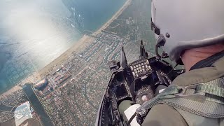 Insane Cockpit View of USAF F16 in Action [upl. by Tat763]