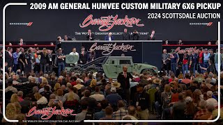 SOLD 2009 AM General Humvee Custom 6x6  BARRETTJACKSON 2024 SCOTTSDALE AUCTION [upl. by Aleb]