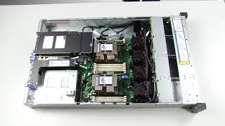 Lenovo ThinkSystem SR590 removing a 35inch simpleswap drive backplate [upl. by Milka]