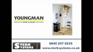 Youngman ECO S Line Loft Ladder  Timber Folding Loft Ladder [upl. by Eentruoc]