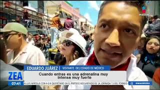 Huamantla Tlaxcala se transformó en el ruedo más grande del mundo por la Huamantlada  Paco Zea [upl. by Aicekan]