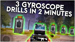 Top 3 Gyroscope Drills To Learn Gyroscope Faster In 2 Minutes  BGMI [upl. by Anitnelav]