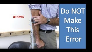 How to Use Forearm Crutches  Lofstrand Crutches Sizing Training and Stairs [upl. by Navonod]