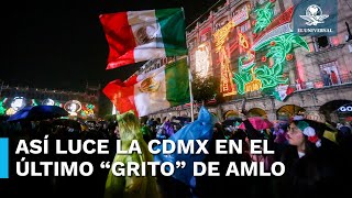 Inundan el Zócalo para ver el último Grito de Independencia de AMLO en la CDMX [upl. by Joshia252]