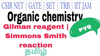 Gilman reagent  Simmons Smith reaction CSIR UGC NET CHEMICAL SCIENCE  Aj chem [upl. by Yesnil99]