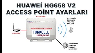 HUAWEi HG658 V2 ACCESS POİNT AYARLARI [upl. by Dell639]