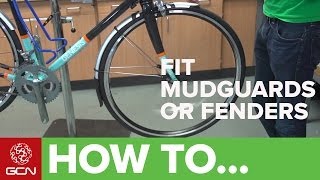 How To Fit Road Bike Mudguards Or Fenders  Fit SKS Race Blades [upl. by Bax787]