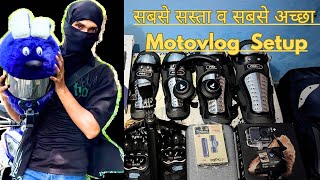 Motovlog Setup For Beginners  First Time Motovlog video 💙 [upl. by Reiss]