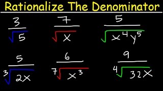 Rationalize the Denominator and Simplify With Radicals Variables Square Roots Cube Roots Algebra [upl. by Armbruster]