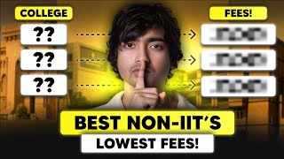 TOP 5 BEST nonIIT Engineering Colleges of India  Low Fees and Good Placement [upl. by Krystal]