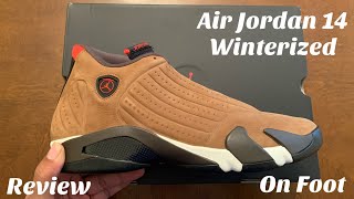 Air Jordan 14 Winterized Unboxing Review amp On Foot Archaeo Brown Jordan 14 Review amp On Foot [upl. by Einaffets]