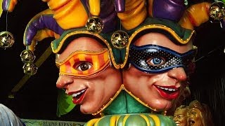 Mardi Gras World New Orleans LA  Travel Thru History Show [upl. by Christyna]