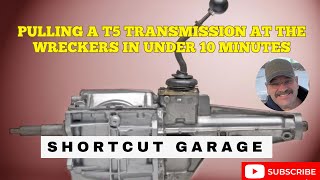 Remove a T5 Transmission at the wreckers in under 10 minutes Fast easy Save big bucks today [upl. by Aulea]