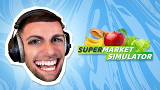 Supermarket Simulator  Rediffusion Squeezie du 2908 [upl. by Shabbir]