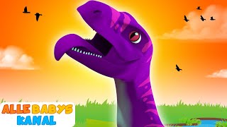 Dinosaurierlied  Tiere für Kinder  All Babies Channel  Kinderlieder auf Deutsch [upl. by Analak]