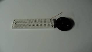 Electricity generated from piezoelectric element lights LED [upl. by Hillier44]