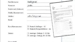 Hören Brief schreiben Formular ausfüllen A1ÖSD السمع و صياغة للرسالة ة ملأ الإسثمارة A1 Osd [upl. by Heti236]