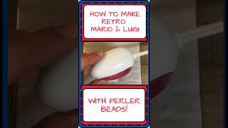 How to Make Retro Mario Bros Magnets with Perler Beads perlerbeads nintendo mario [upl. by Otte]