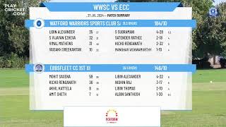 Ebbsfleet CC XI vs Watford Warriors CC XI [upl. by Dianne120]