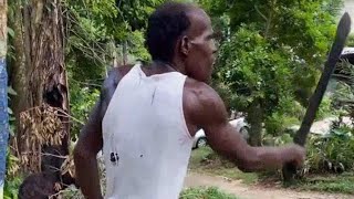 Hot head man run down man with machete Breathless [upl. by Leyes]