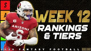 Week 12 Running Back Rankings  2024 Fantasy Football [upl. by Archer]