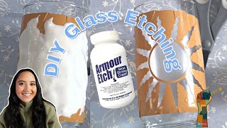 DIY Glass Etching with Armour Etch Glass Etching Cream [upl. by Fidelity]