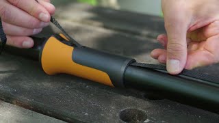 How to change the rope in the Fiskars tree pruner UPX86 [upl. by Neelra441]