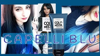 🌊 Capelli blu o azzurri denim con Colorista LOréal Washout 💙 e una breve hair story 3 [upl. by Hugo]